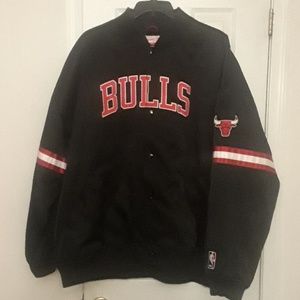 bulls mitchell and ness jacket